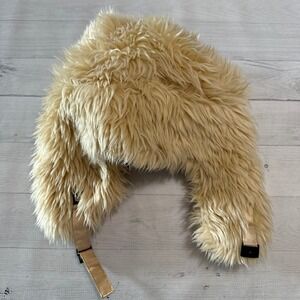 Goorin bros faux fur beige trapper hat adult large